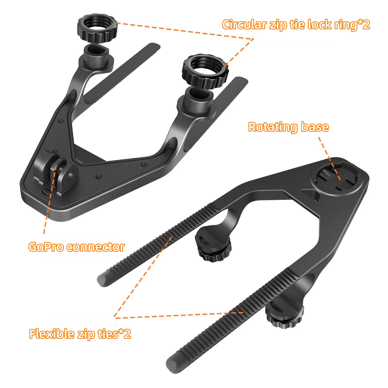 

Mountain Bike Road Bike Computer Extension Stand Bicycle Headlights Sports Camera Extension Lifting Mount Bike Accessories