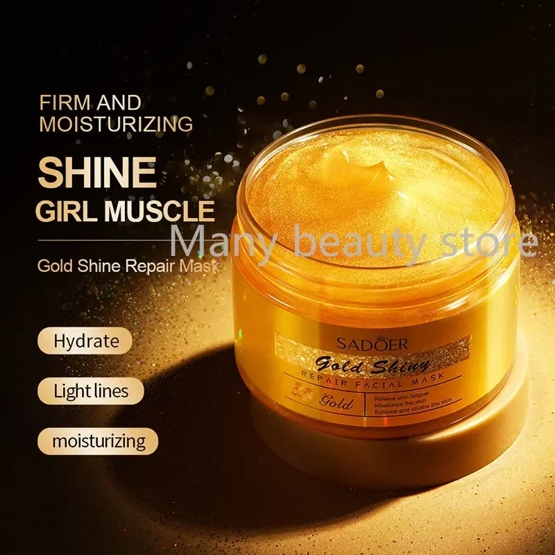 

Gold Glitter Repairing Mask 120g Hydrating Moisturizing Nourishing Brightening Anti-wrinkle Firming Anti-aging Korea Skin Care