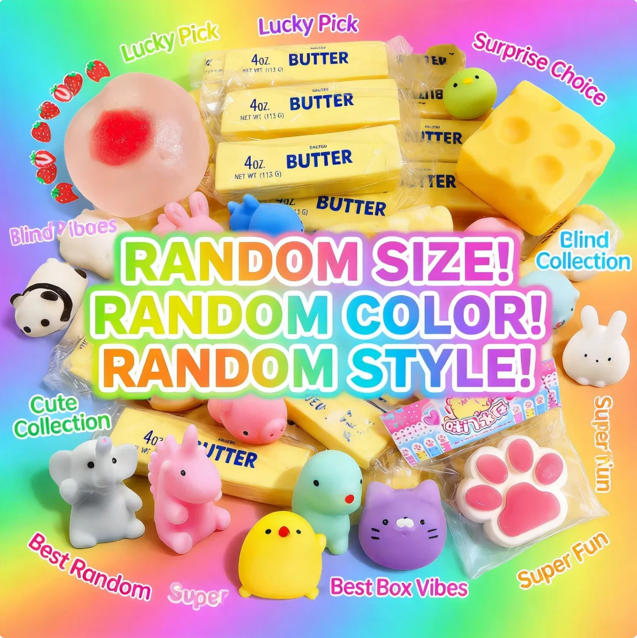 Mysterious 1-3pcs Random Fidget Toys Blind Box Set Antistress Relief Fidget Pop Different Gifts Pack for Children Adult