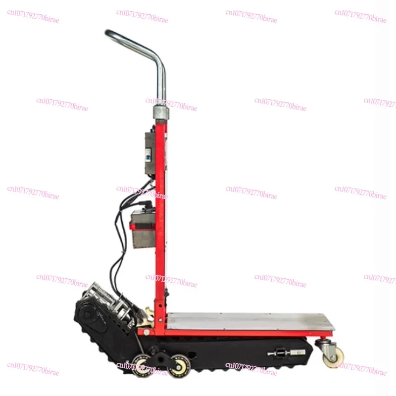 Tracked Tank Electric Stair Climbing Vehicle 400KG Cargo Mute Handling Cart Crawler-type Up and Down Stair Climber Hand Trolley