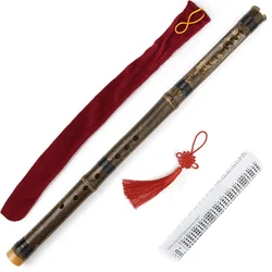 Chinese Traditional Vertical Bamboo Flute G/Bb/A Key 8 Holes Xiao Chinese Traditional Handmade Musical Woodwind Instrument