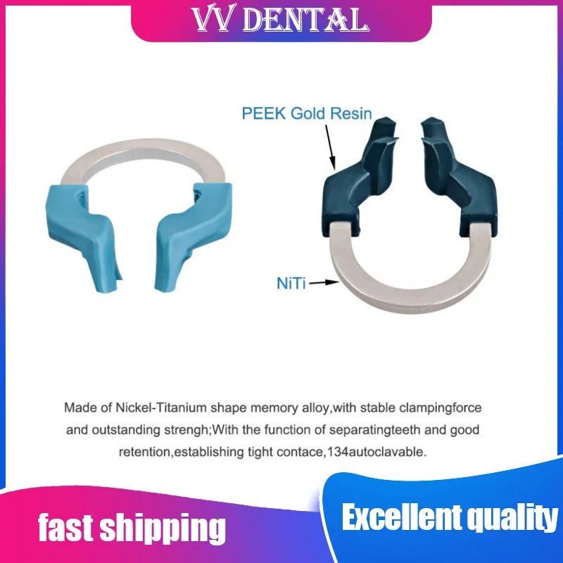 

Dentist NITI Clamping Ring Sectional Contoured Matrix System Nickel Titanium Clamping Ring Dentist Tools
