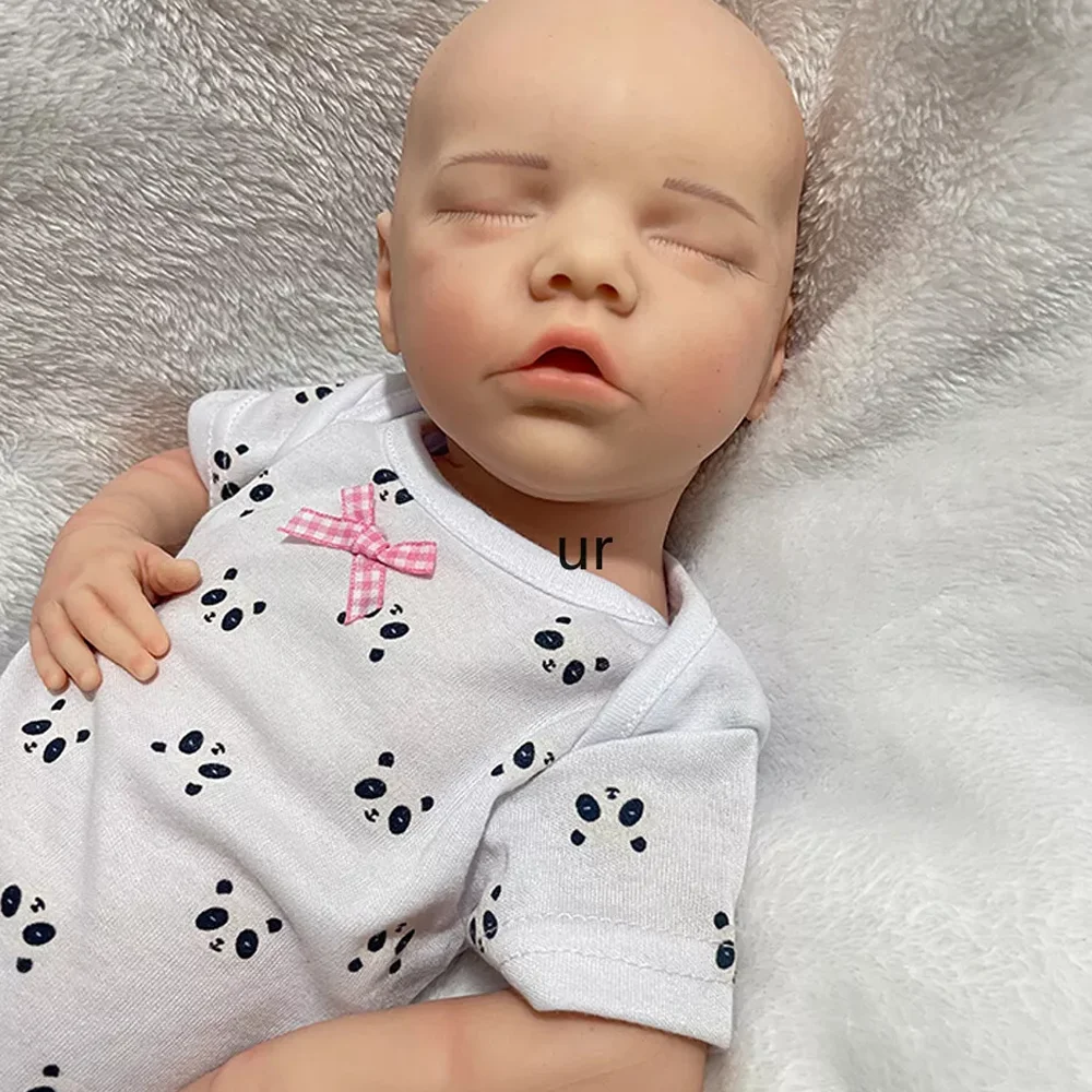 

17 Inch Lifelike Reborn Girl Baby Dolls Custom Silicone Baby Doll Soft Cute Painted/Unpainted Reborn Babie Sets
