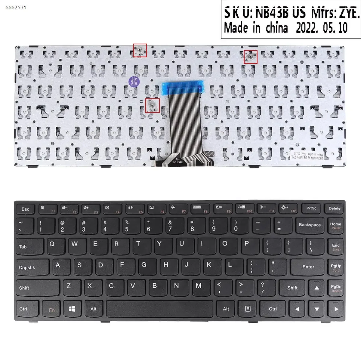 

Клавиатура ноутбука США для LENOVO G40-70 Flex 2 14, черная рамка