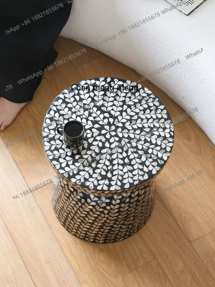 B456 الأمريكية وابي سابي الرياح قذيفة الديكور حافة عدد قليل من غرفة المعيشة المنزلية اليدوية طاولة القهوة أريكة الزاوية عدد قليل من الديكورات الناعمة #4