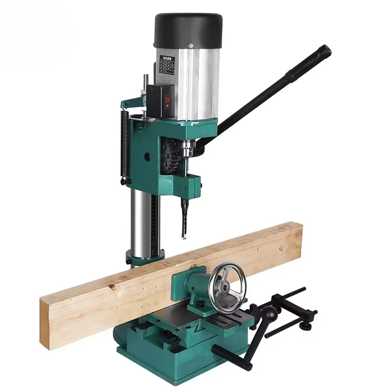 Portable Woodworking Mortiser Tenoning Machine Square Hole Chisel Mortising Machine for Wood Tenon Drilling