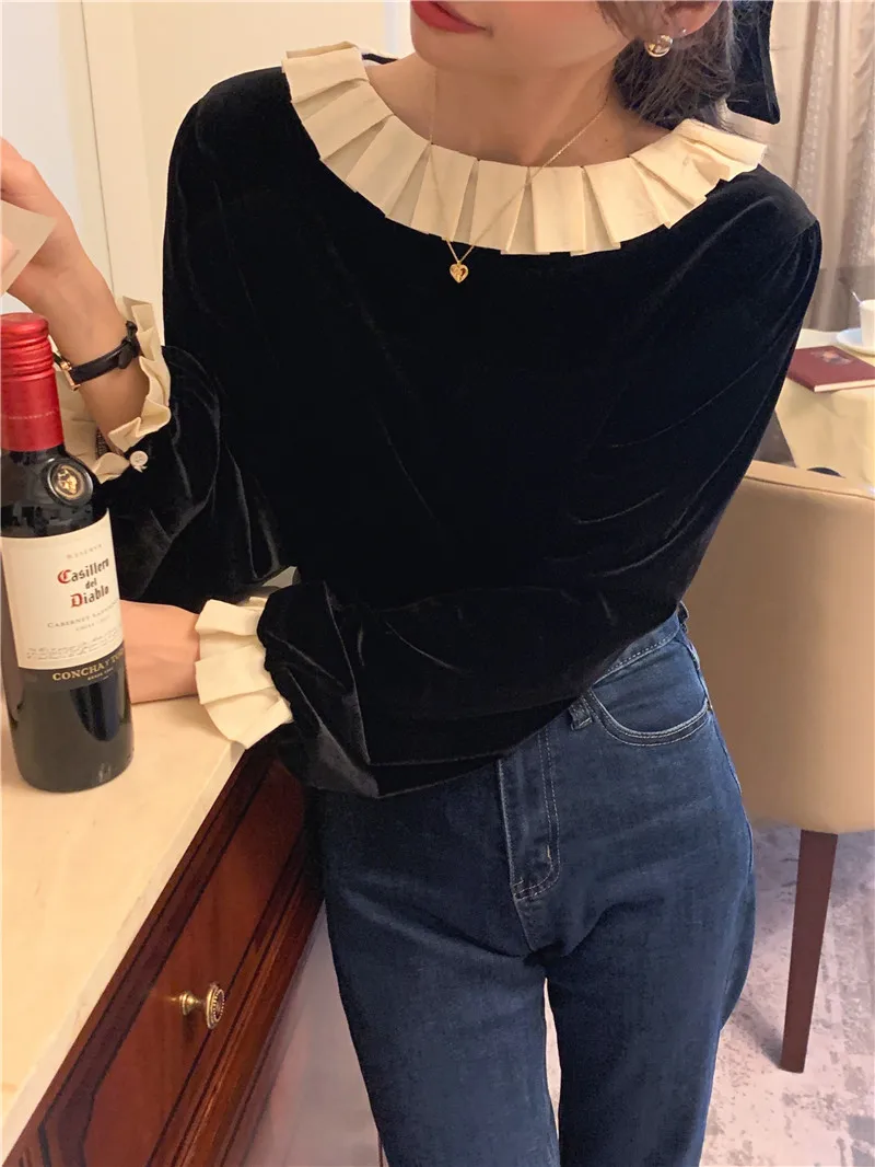 2022 Spring Shirt Female Womens Blouse Summer Women Blouses Femme Blusas Casual Elegant Vintage Long Sleeve Cotton Slim Sexy