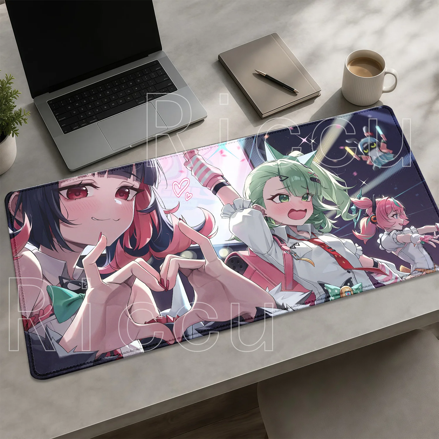 Anime Girl Angels of Delusion AOD Mouse Pad Aria Sunna Nangong Yu‌ Keyboard Mousepad Zenless Zone Zero ZZZ Overlock XXL Desk Mat