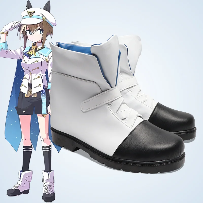 Jogo bonito derby cheval grande cosplay sapatos botas shuvaru gavan para festa de halloween adulto feminino masculino