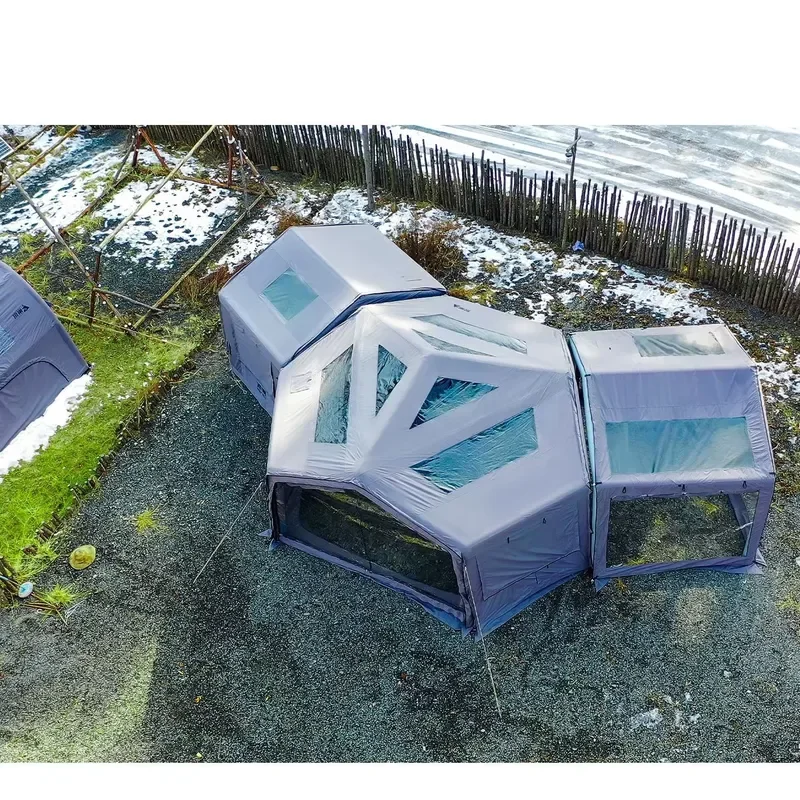 Automatic Air Tent for Camping Quick Inflation 5 Min Setup All Season Shelter Grey Color Option