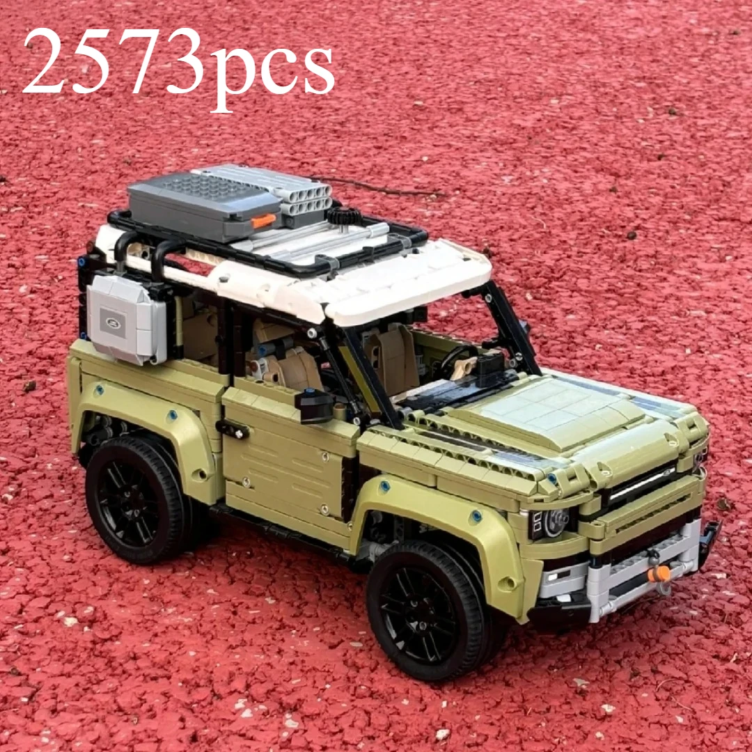 Ensemble de blocs de construction de collection technique Rover Defender, modèle de voiture tout-terrain classique 42110, cadeaux d'idées pour cadeau de noël hors route