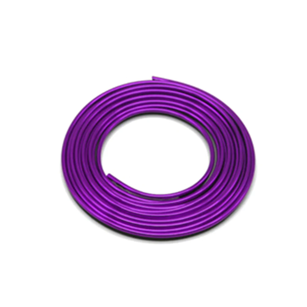 

Car Styling 196.8inch 5M Car Interior Mouldings Decorative Filler Strip AUTO Seal Trim Strip (Electroplating Purple)