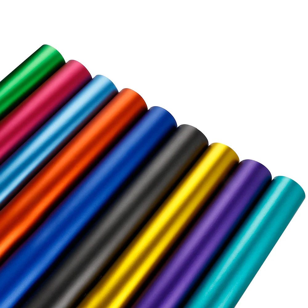 ماتي الساتان كروم الفينيل التفاف فيلم ملصقات الشارات 152*10/20 سنتيمتر تصفيف السيارة الأفلام الواقية الزخرفية ل اكسسوارات السيارات