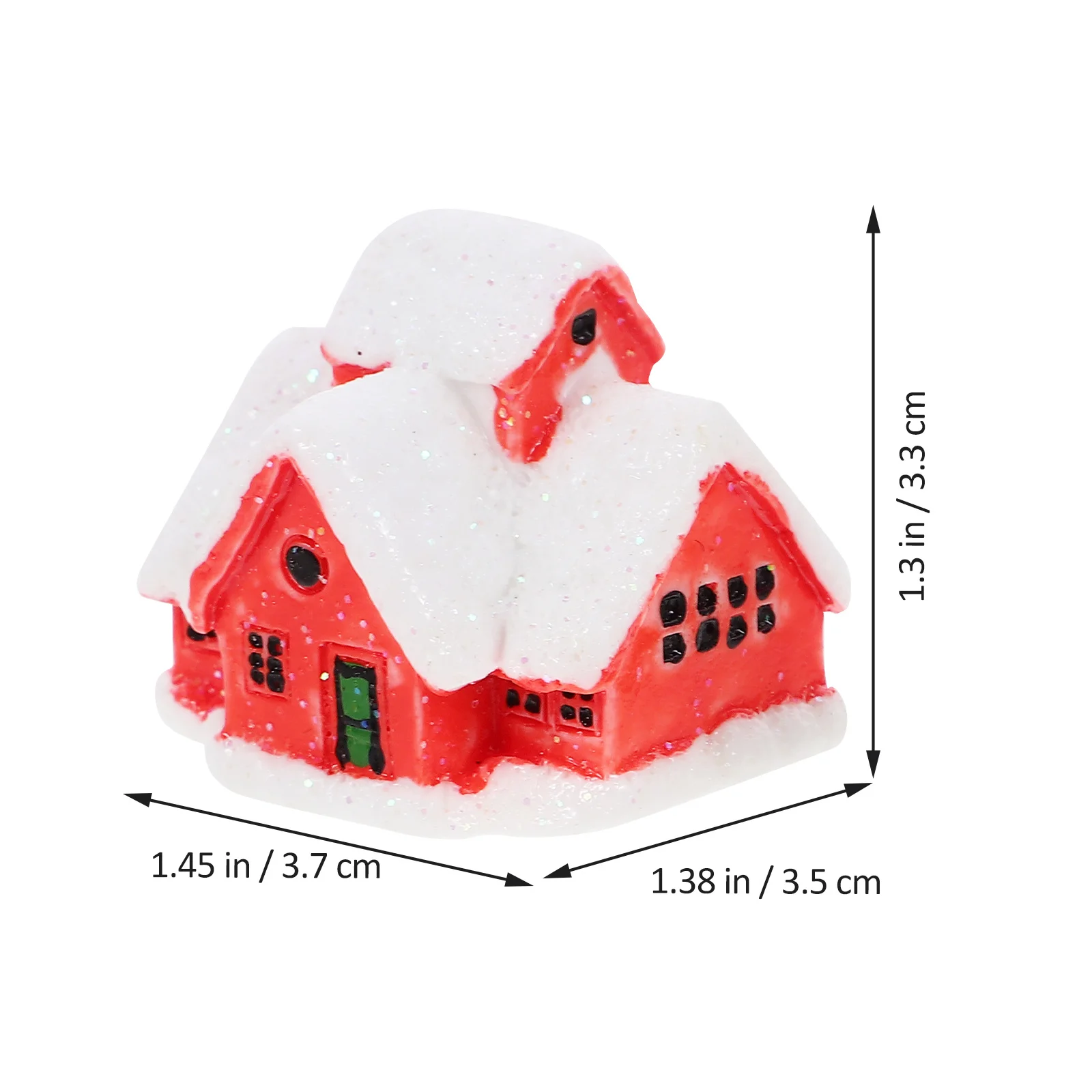 

1Set Mini Santa Claus Statue Resin Christmas Ornament for Indoor Decor Office Festival Tiny Figurines Snow Scene Layout