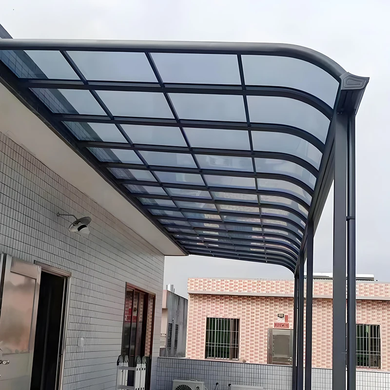 Waterproof Fixed Modern Aluminum Alloy Canopy Roof With Heat Insulation For Outdoor Villa Balcony Patio Cover
