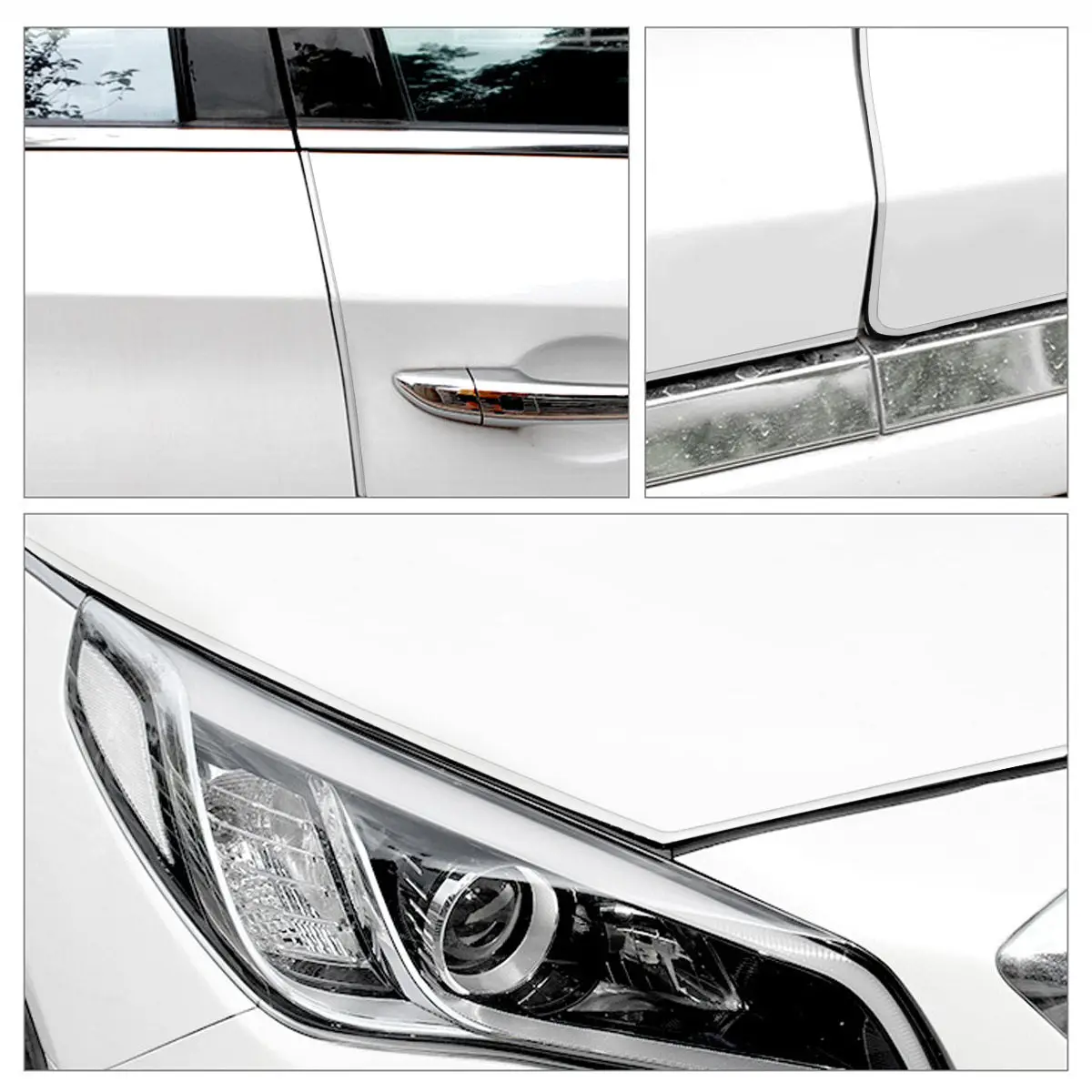 

Car Auto Door Guards 6M Transparent Heat Resistant Scratch Protector Thin Slim Design Easy Installation Door Protector Strip