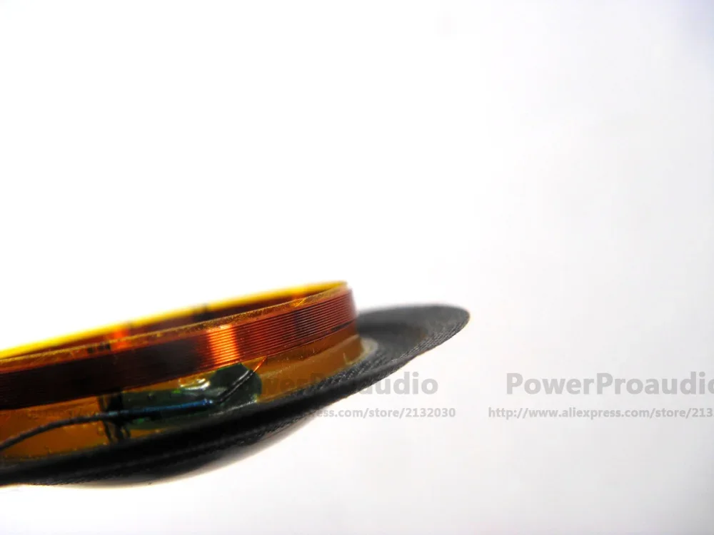 2 قطعة استبدال الحرير الأسود + التيتانيوم الحجاب الحاجز لملف صوتي 20.4 مللي متر طقم تصليح 8 أوم أ