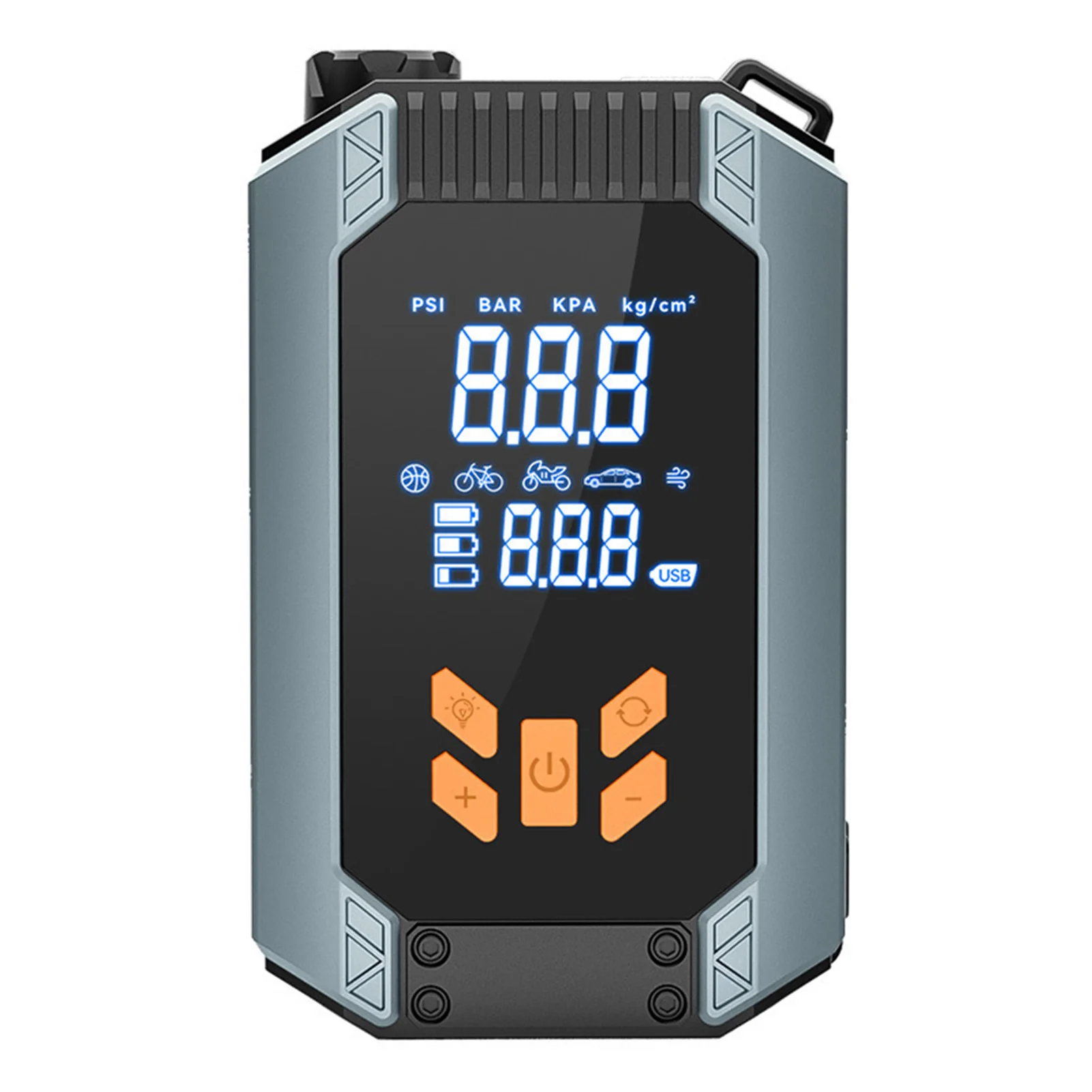 

Portable Tire Inflator Multifunction Compact 6000mAh Car Tire Pump Auto Shutoff 150PSI for Motorcycle Bike Inflatable Ball