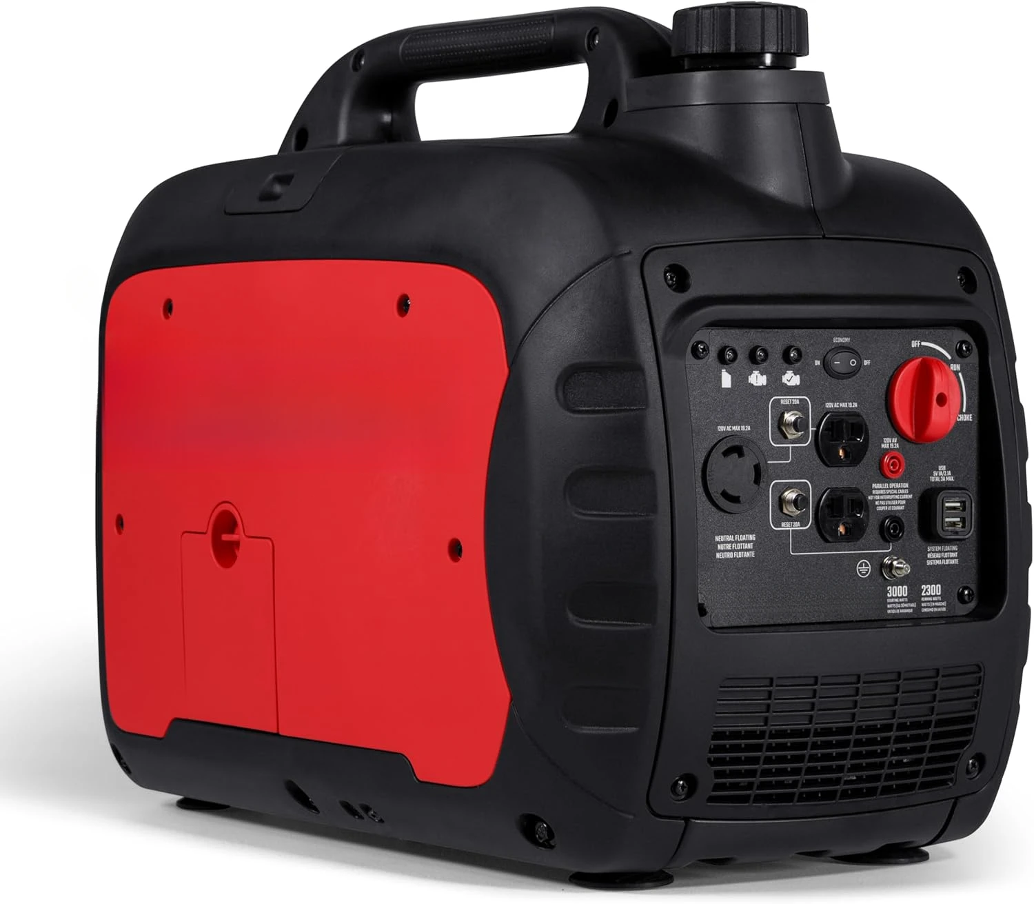 3,000-Watt Gas-Powered Portable Generator - Reliable & Versatile - Quiet Operation - Ideal for Outdoor Activities - Powered