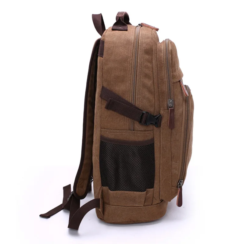 New Business and Leisure Men\'s Backpack Trendy Designer Large Capacity Computer Bag Waterproof Outdoor Travel Canvas Backpack