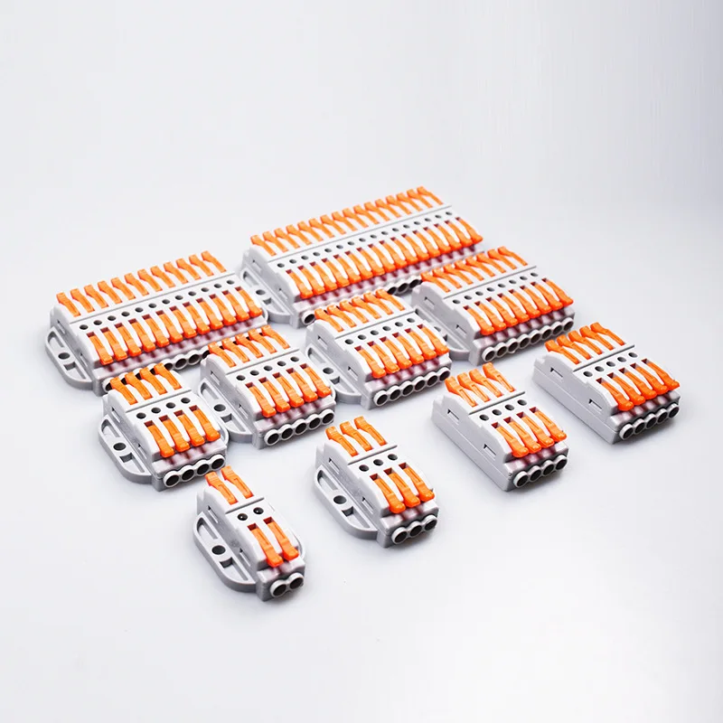 4 square quick connector, convenient for two-in and two-out push terminals