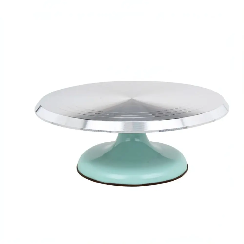 Aluminum Cake Decorating Turntable Rotating Stand Revolving Plate For Smooth Pastry Icing Baking Kitchen Equipment Tool