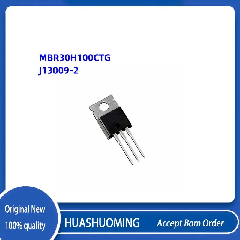 NEW 10PCS/Lot  MBR30H100CTG  MBR30H100CT MBR30H100   B30H100G  J13009-2 J13009  13009  TO-220