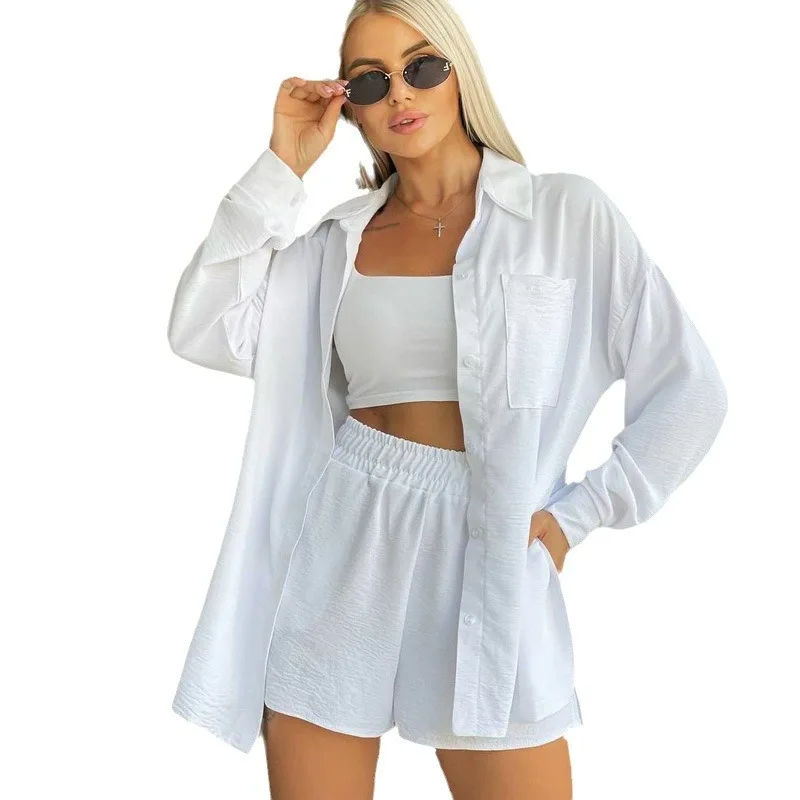 Conjunto casual feminino irt orts solto de duas peças coleção outono 5% - 70% conteúdo comente