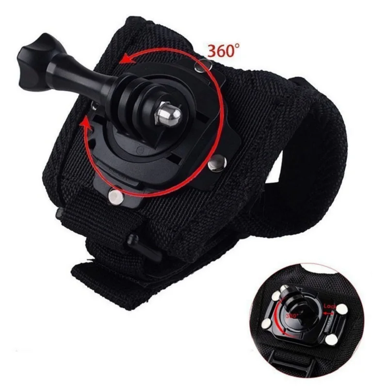 360° Rotation Glove Wrist Strap Mount For GoPro Hero 13 12 11 10 9 SJCAM Insta360 X4 X3 DJI Osmo Action 5 Pro Camera Accessories