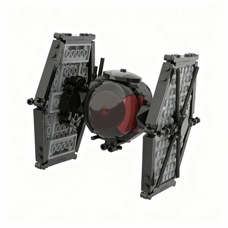 221ピース-moc宇宙戦闘ミニファーストオーダータイモデルテクノロジーdiyクリエイティブ組み立てビルディングブロックディスプレイ誕生日ギフトセット