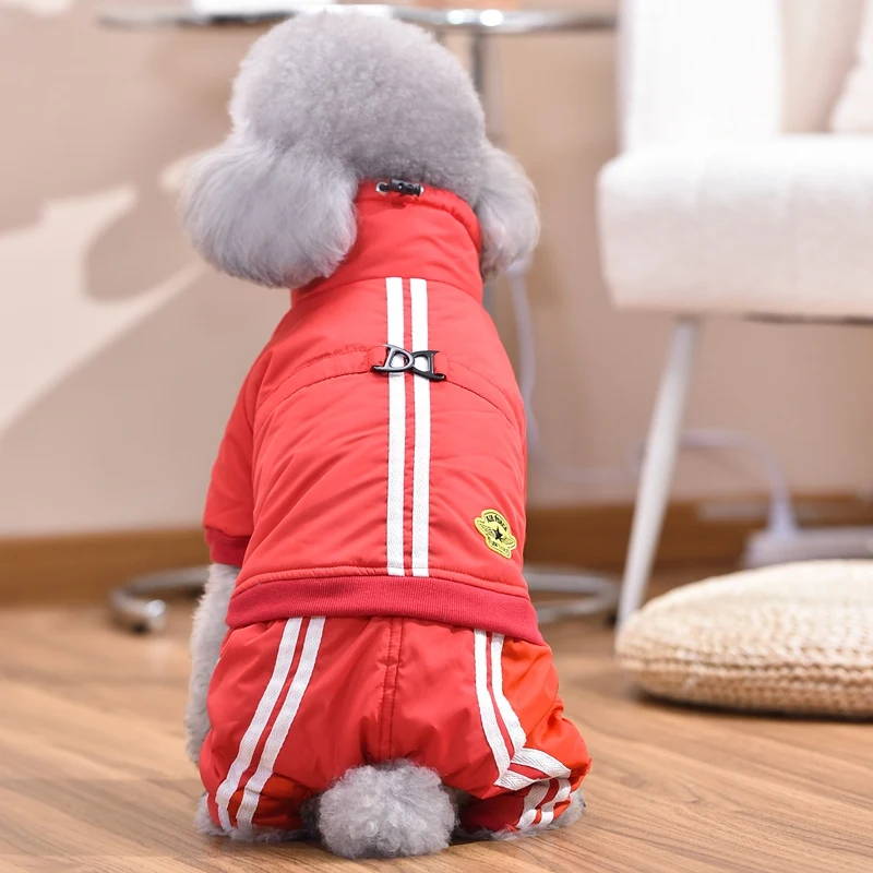 Cute Cats Tracksuit For Dogs Autumn Winter Pet Outfit Jumpsuit Clothing For Puppy Maltese Yorkshire Terrier Small Animal Apparel