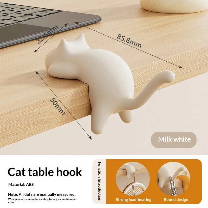 Cat Backpack Hook, Desk Edge, No Trace, No Drilling Required, Special for Primary School Students' Desk, Multi-functional Bag Ha