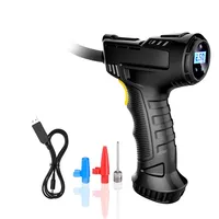120W car-mounted air pump, rechargeable portable tire inflation equipment digital display inflator.