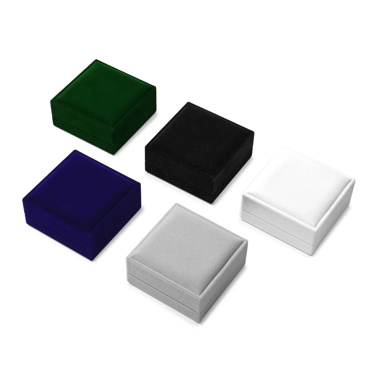 Luxurious Velvet Jewelry Box: Elegant Green Velvet Storage Necklaces, Earrings, Perfect for Organizing & Displaying Fine Jewelry