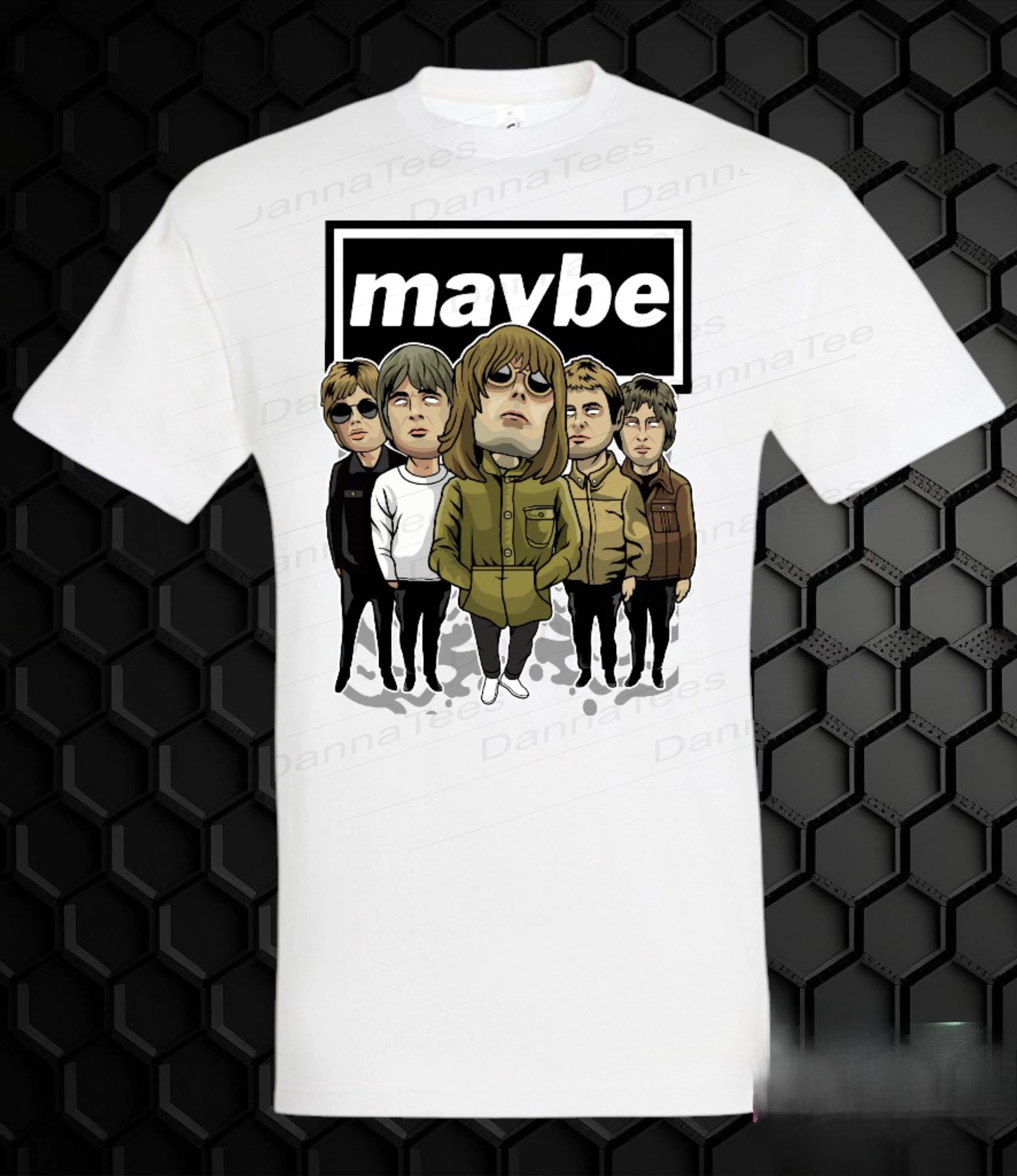 Oasis T‑Shirt Unisex Short‑Sleeve Casual Top 90s Britpop Fan Tee Street‑Style Wear For Rock Music Enthusiasts