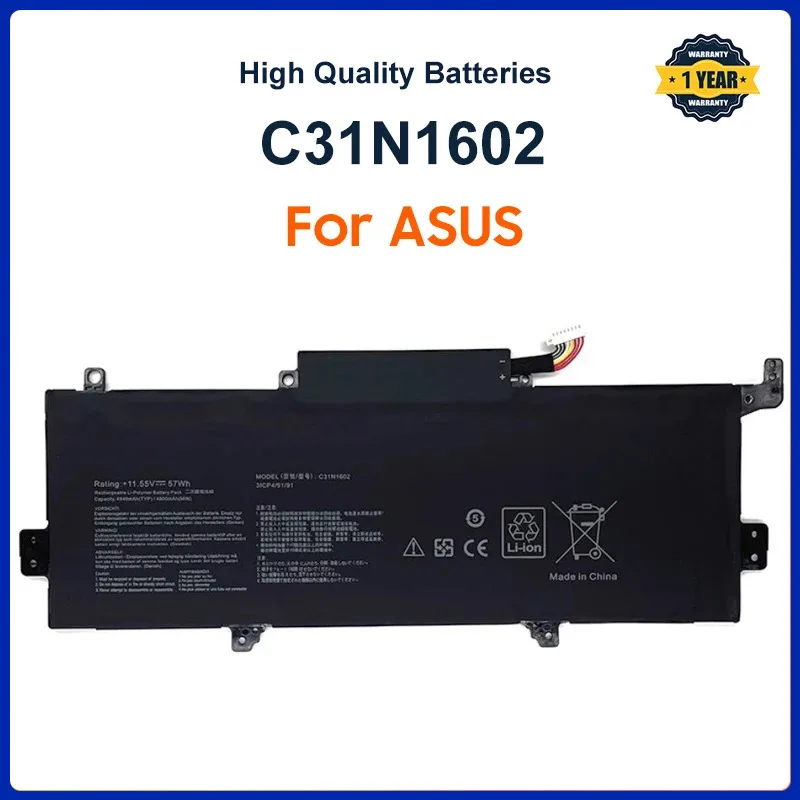 C31N1602 Battery For ASUS Zenbook U3000 U3000U UX330 UX330U UX330UA UX330UA-1A UX330UA-1B UX330UA-1C 0B200-02090000