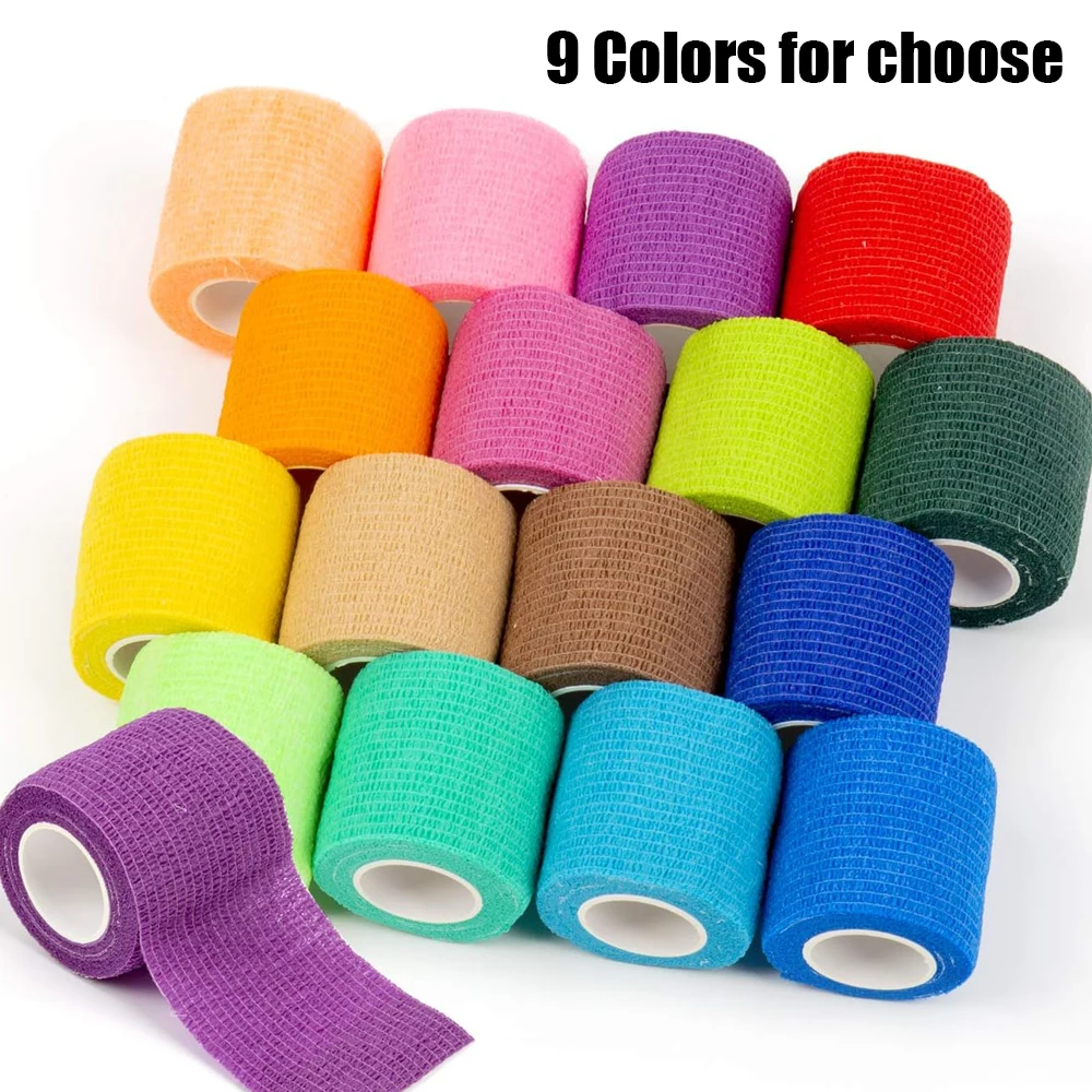 24 قطعة غطاء ضمادة قبضة الوشم يلتف الأشرطة مقاوم للماء ذاتية اللصق حماية الاصبع ضمادة رياضية مرنة ملحقات الوشم