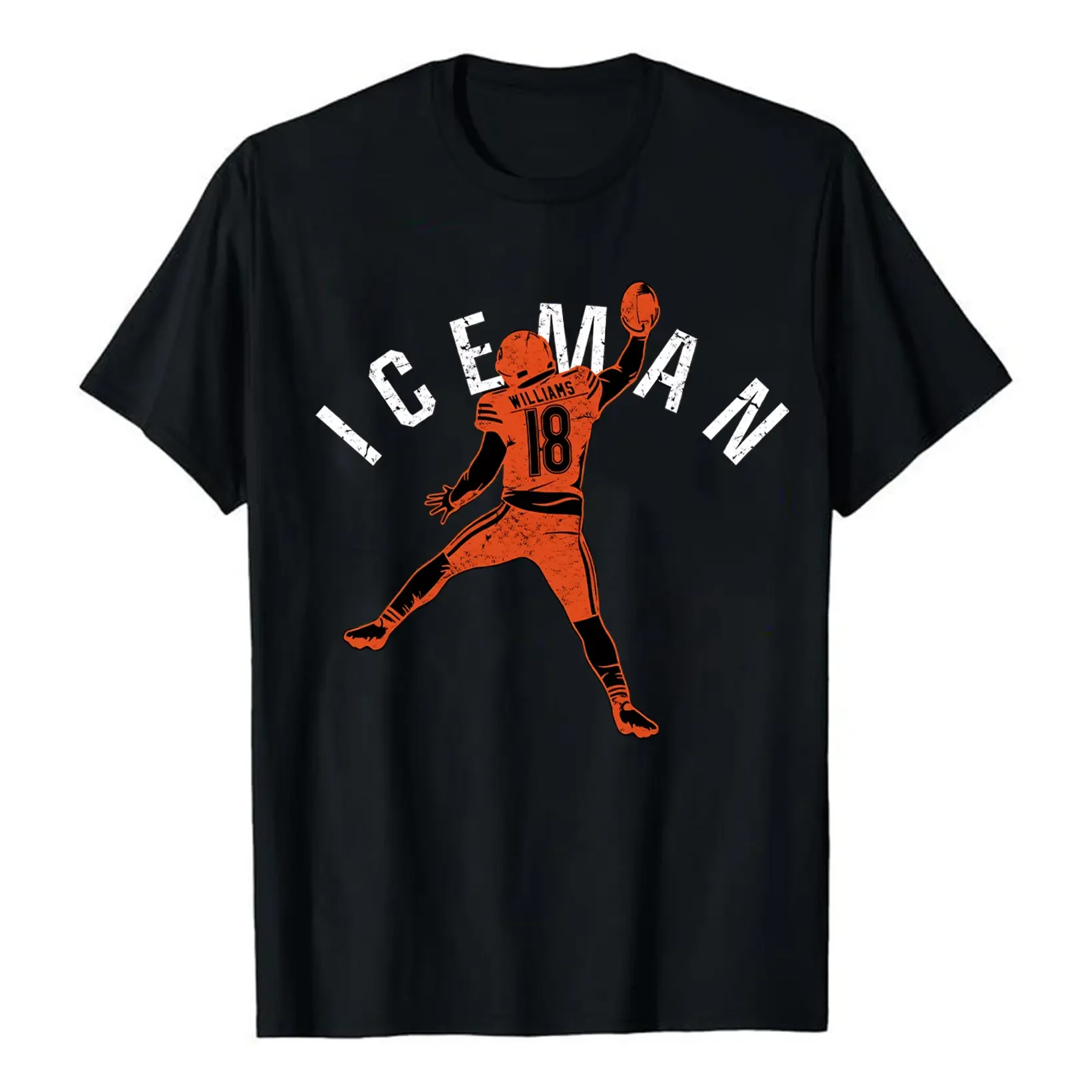 Vintage Iceman Football Parody T-Shirt, Chicago Football Graphic Unisex Shirt, Y2K Streetwear, Trendy Chicago Football Fan Gifts, Sport Gift