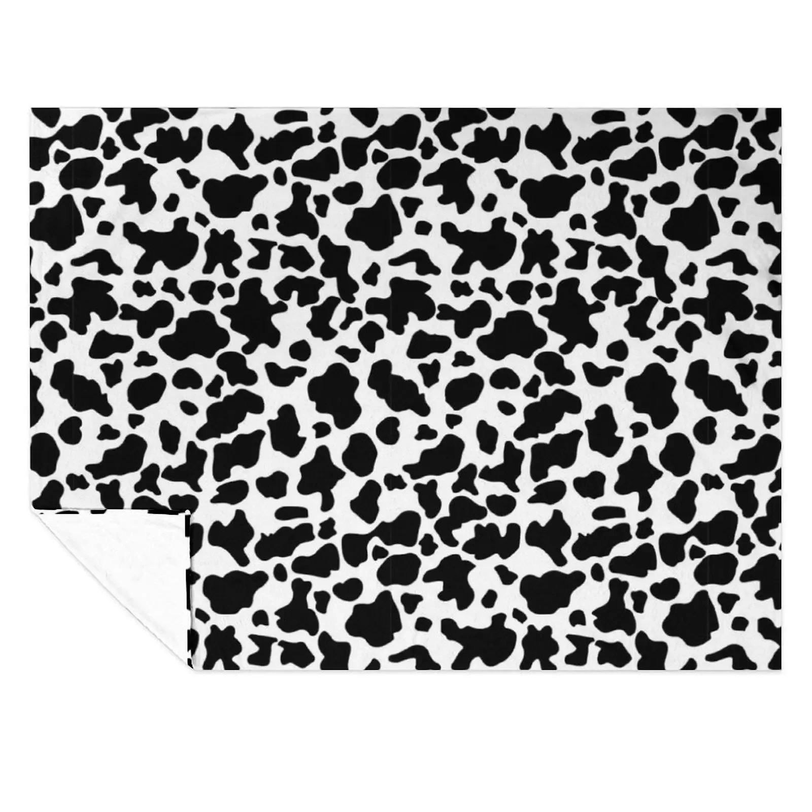 

Black and White Cow Print Throw Blanket Personalized Gift Nap Bed heavy to sleep Blankets