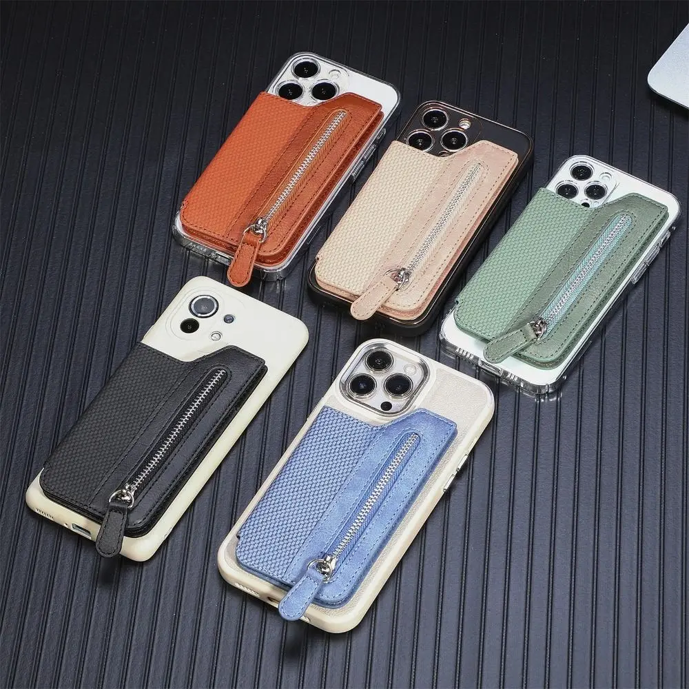 Phone Card Slot Holder Phone Holder Wallet Case For Cell Phone iPhone Samsung Huawei Xiaomi Oppo Vivo