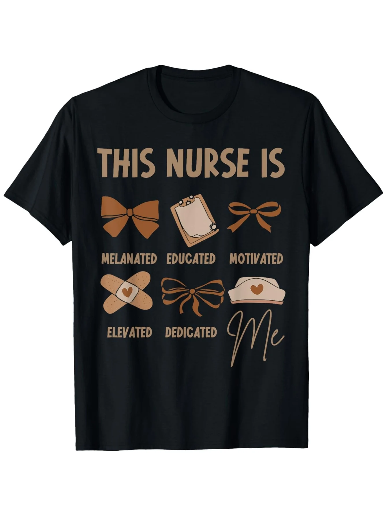 

[Minimalism] This Nurse Is a Brown and Power T-Shirt for Black History Month Graduation Gift 100% Cotton Unisex Sizes S-Xxxl Casual