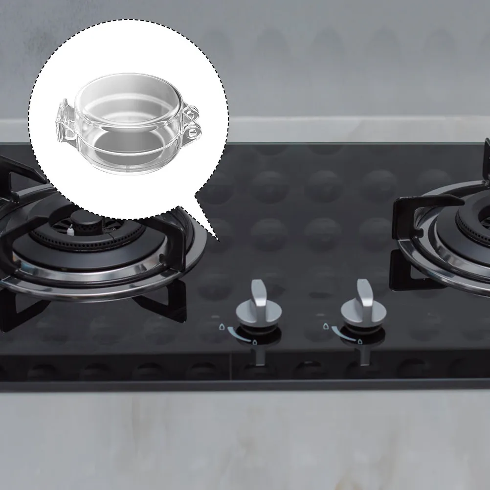 4 stuks gasfornuisschakelaar beschermende knopafdekkingen hittebestendige keukenveiligheidsbeschermer kindveilige vergrendeling veiligheidsafdekking voor thuis