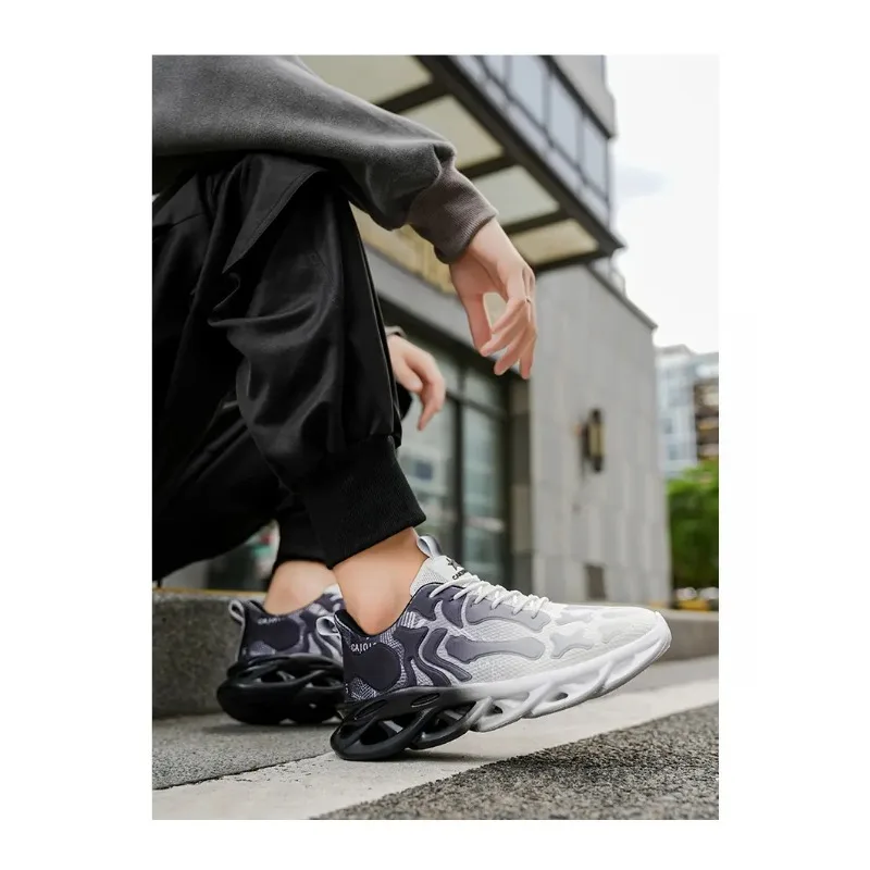 남성용 러닝화 2025 가을 신상 트렌디 스니커즈 일상 여행 거리 산책 캐주얼 스니커즈 편안한 테니스화
