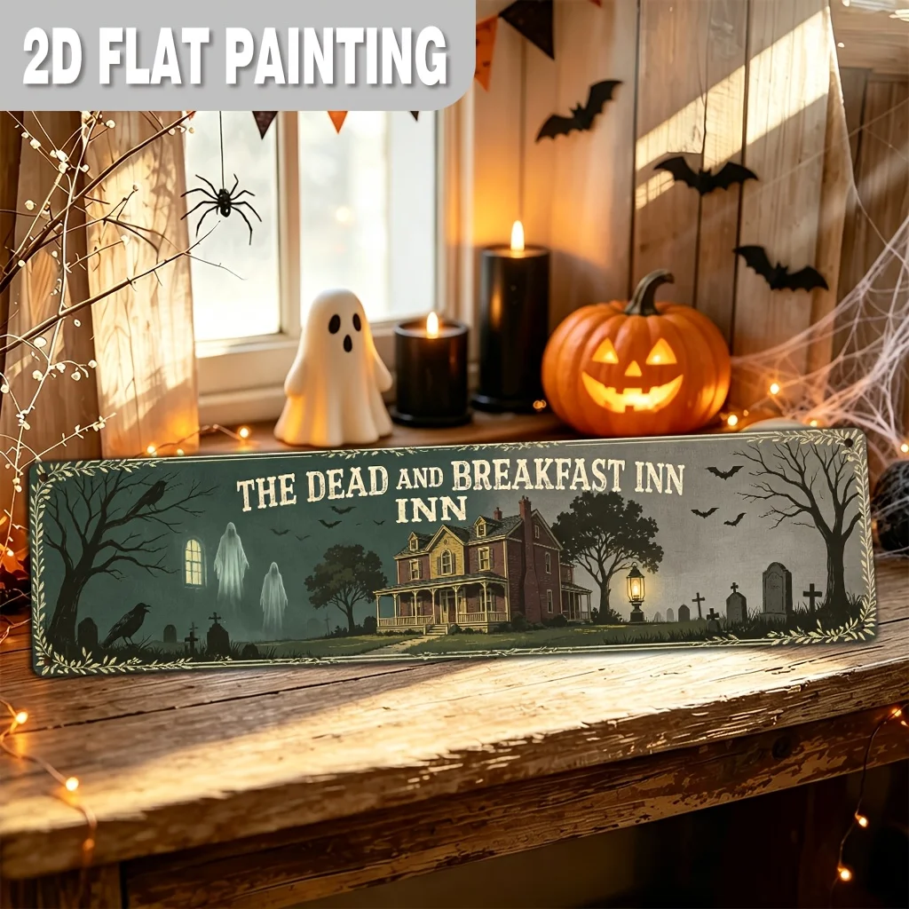 CIFBUY Rustic Farmhouse 2D Flat Aluminum Wall Art, Waterproof Durable Metal Sign for Porch, Entryway, Living Room Home Decor