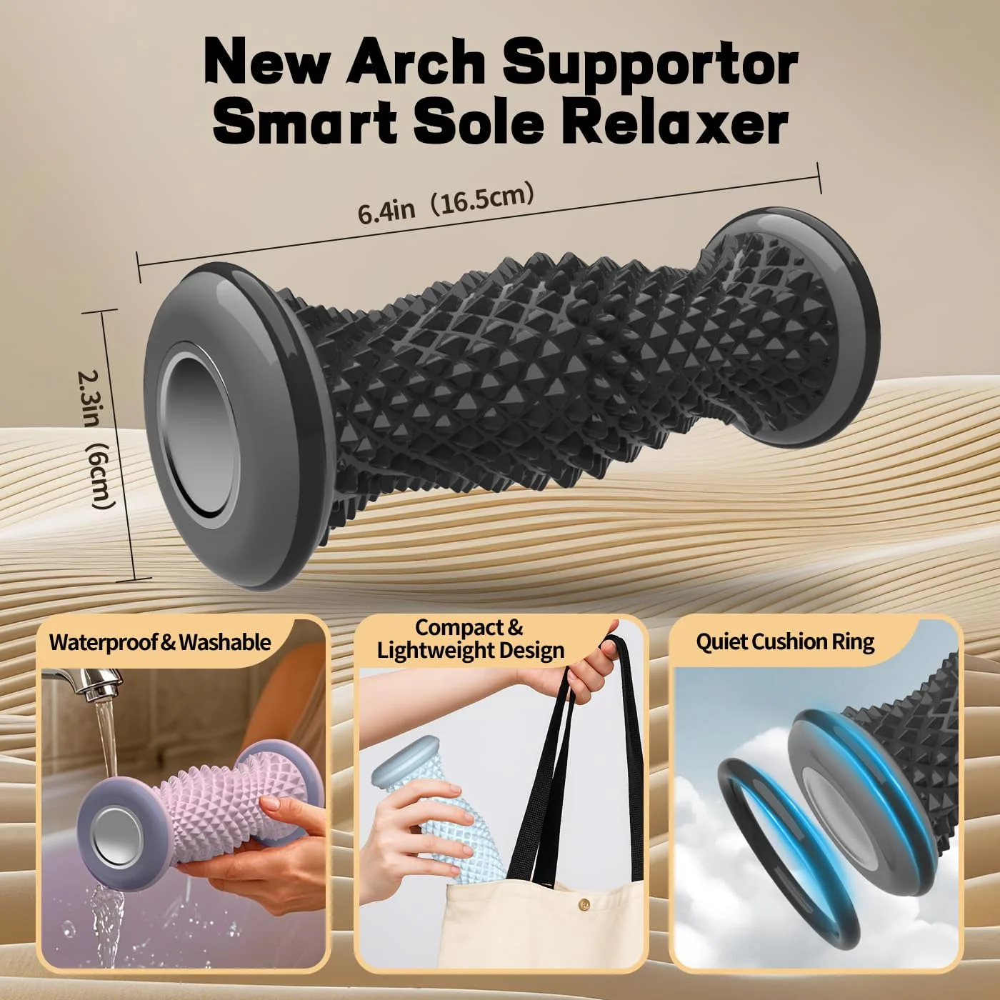 Reflexology Foot Roller - 발 마사지 롤러 근육 이완, 족저근막염
