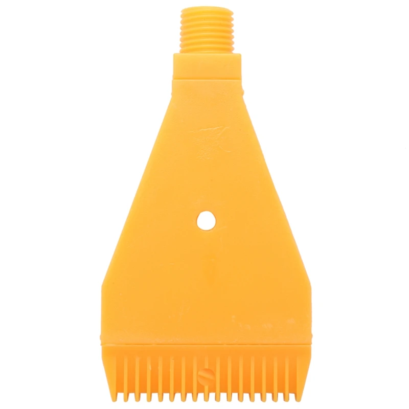 Boquilla de chorro plana de soplado de aire de un solo orificio, rosca macho ABS, amarillo, 1/4BSP
