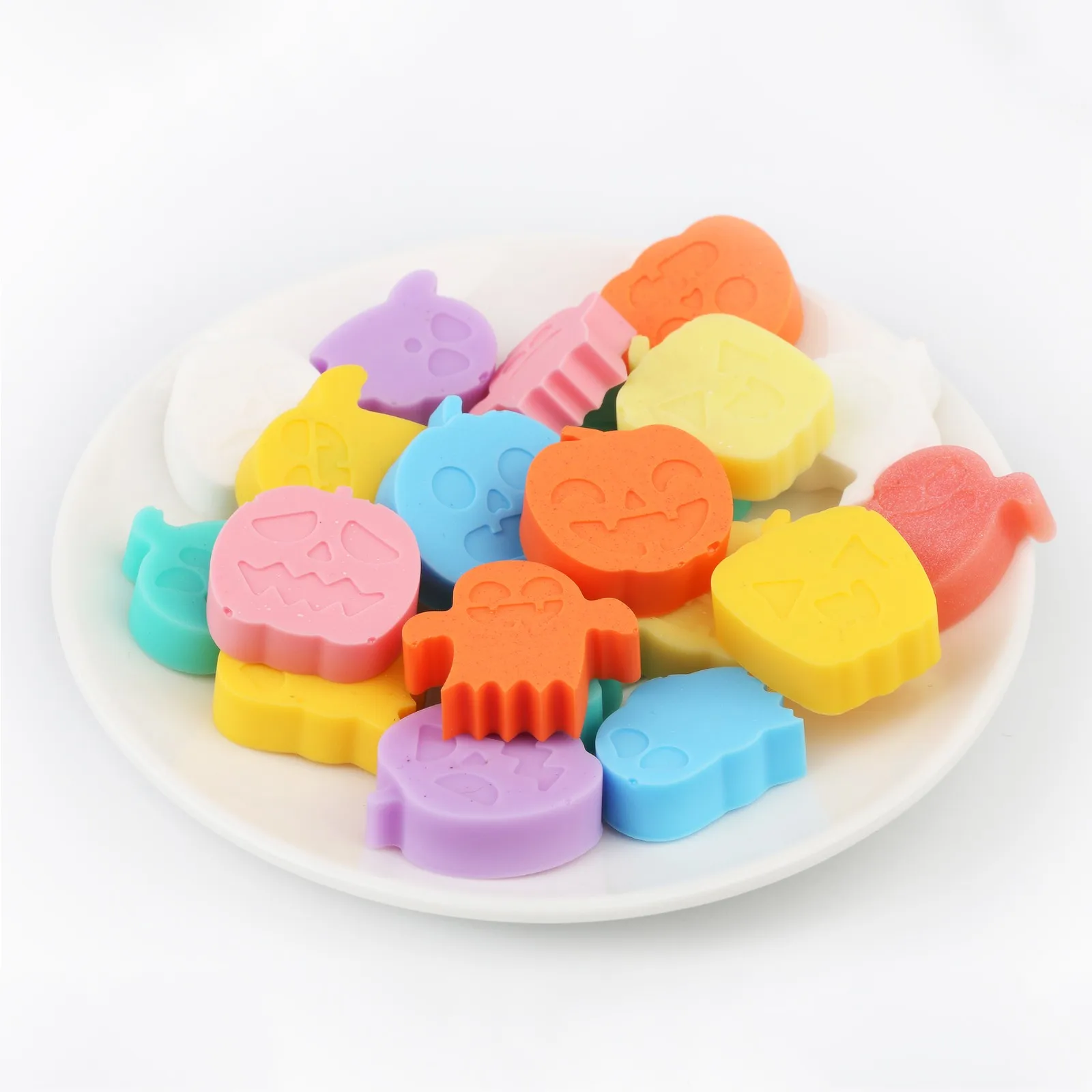 متعة ولطيفة على شكل موضوع الهالوين قوالب حلوى من السيليكون قابلة لإعادة الاستخدام قوالب فندان الشوكولاتة DIY أدوات تزيين الخبز