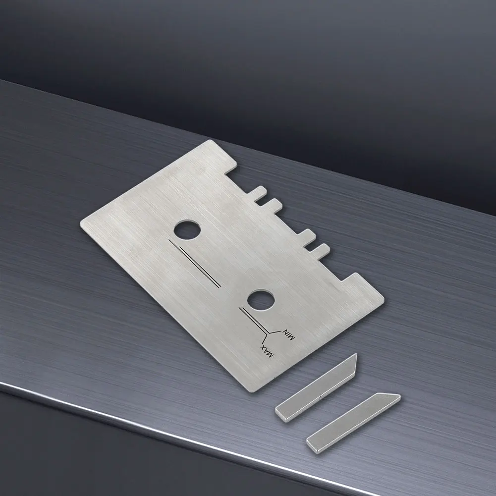 

Cassette Cauge Set Mechanical Alignment High Accuracy Guide Gauge Kit with 2pcs Check Bar Easy To Install Sliver