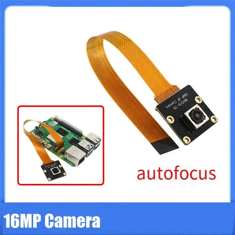 B63B-16MP Camera For Raspberry Pi5 Camera IMX519 Autofocus 78.5° 4.28Mm Camera Module For Raspberry Pi5 Rpi5 Parts Accessories 1