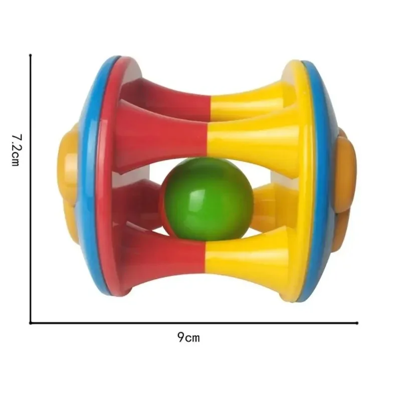 Hochet mobile pour bébé, jouets pour enfants, boule animale, cloches d'ours à double tête, développement de l'intelligence infantile